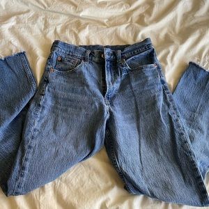 Gap sky high straight leg jeans